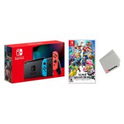 Nintendo Switch 32GB Console Neon Joy-Con Bundle with Minecraft Game - Import with US Plug