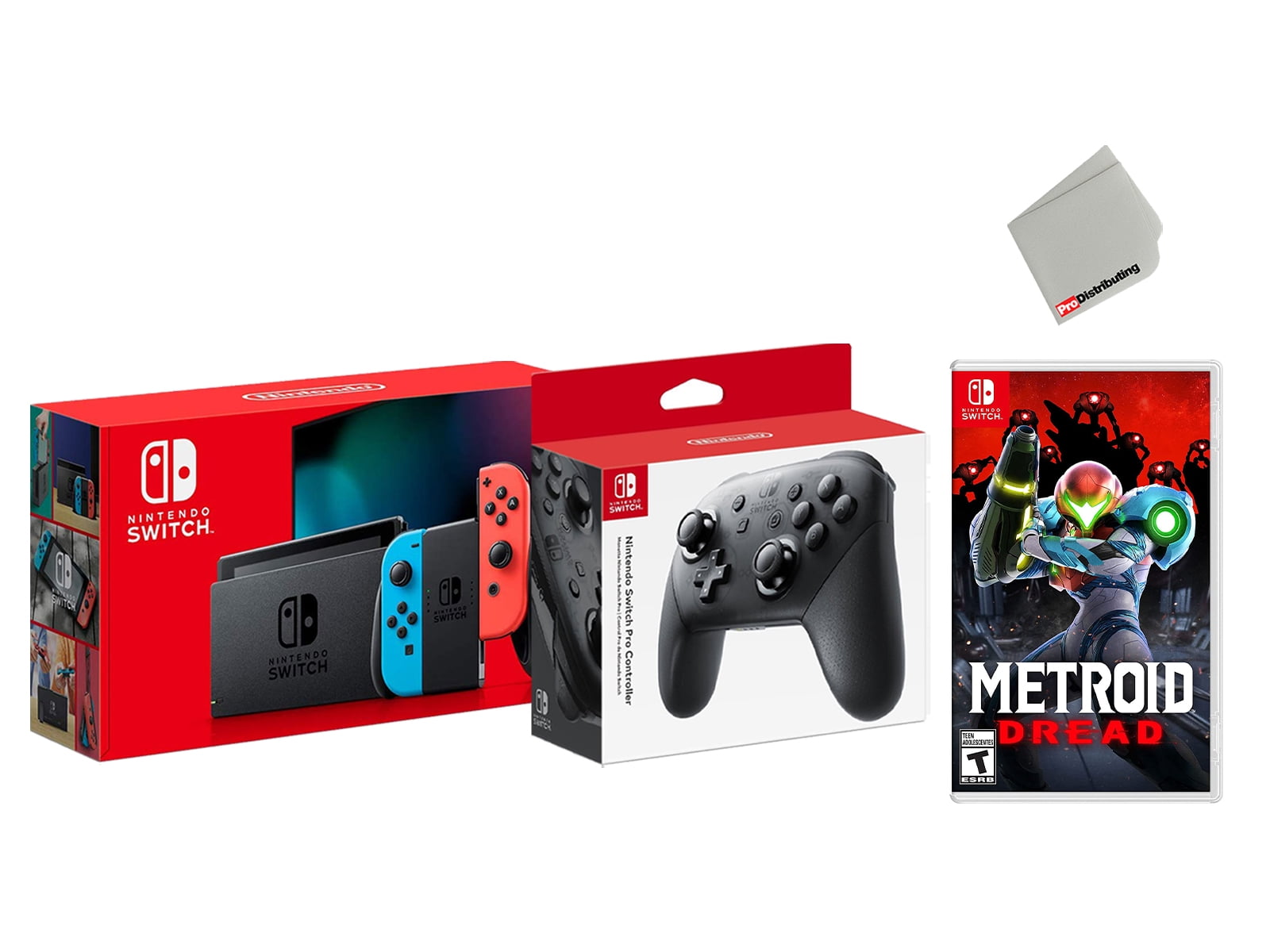 Nintendo Switch 32GB Console Neon Joy-Con Bundle with Wireless Pro  Controller and Super Mario Maker 2 Game - Import with US Plug