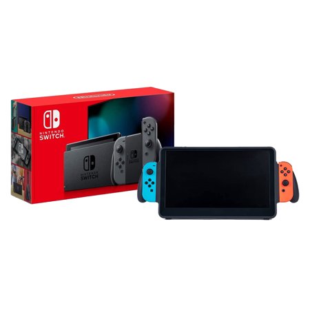 Nintendo Switch 32GB Gray Joy-Con with UpSwitch ORION 11.6 inch Gaming Monitor Bundle