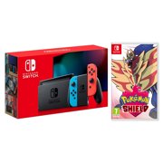 Nintendo Switch 32GB Neon with Pokemon Shield Bundle