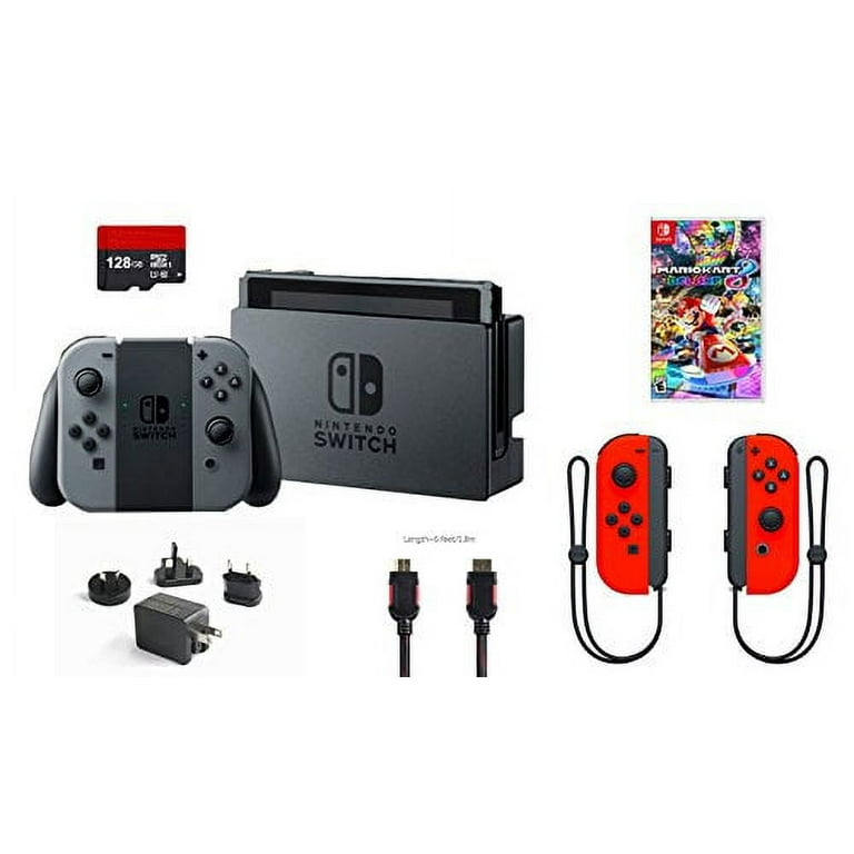 Nintendo Switch 本体、Joy-Con、microSd128gb Nintendo Switch 6 items Bundle:Nintendo Switch 32GB Console