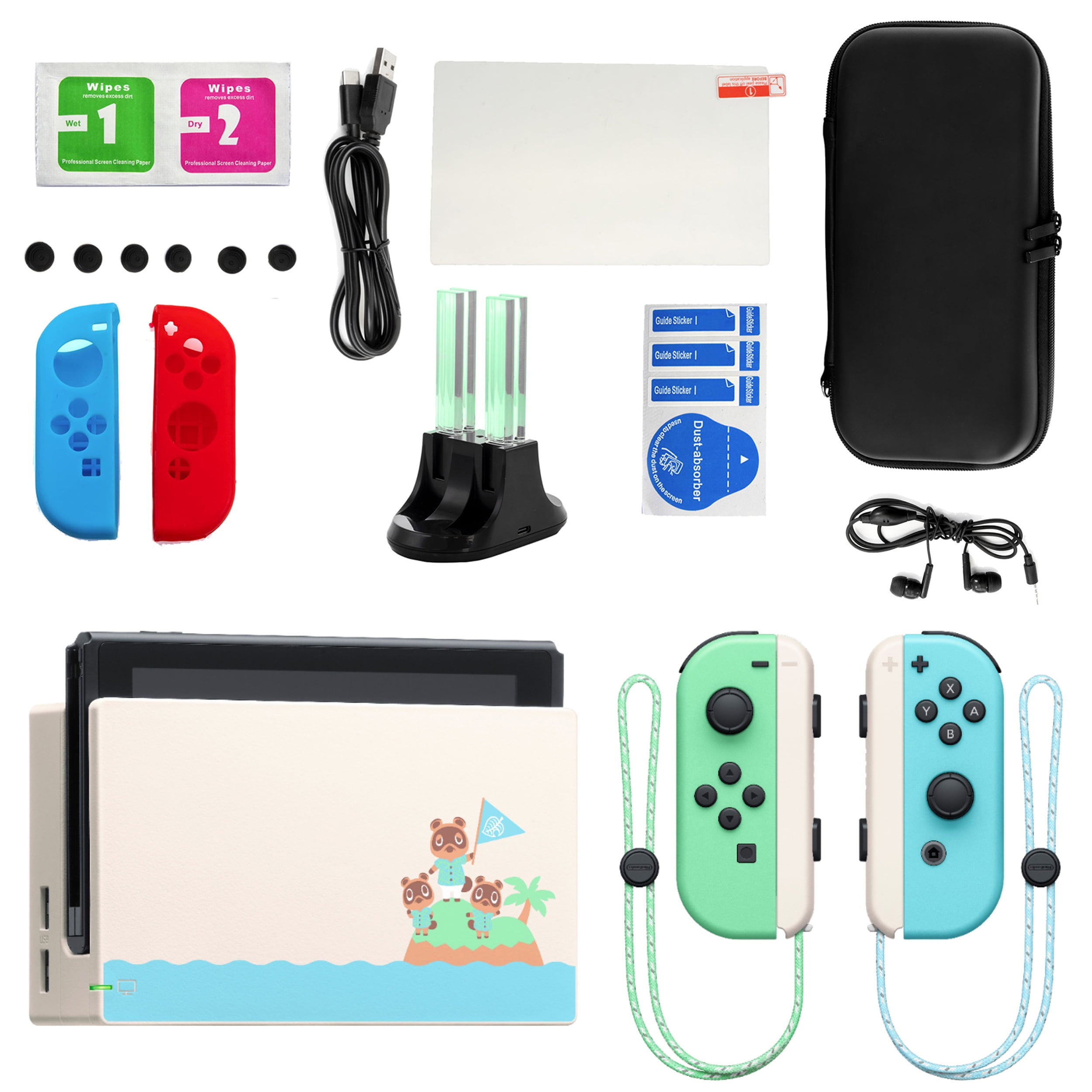 overskæg Hospital koloni Nintendo Switch Animal Crossing: New Horizon Limited Edition Console with  Accessories - Walmart.com