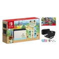 thumbnail image 1 of Nintendo Switch Animal Crossing: New Horizons Edition Jon-Con Console, 32GB Internal Storage, Bundle with Super Mario Odyssey & 10 in 1 Accessory Case(US Version-No Warranty), 1 of 5
