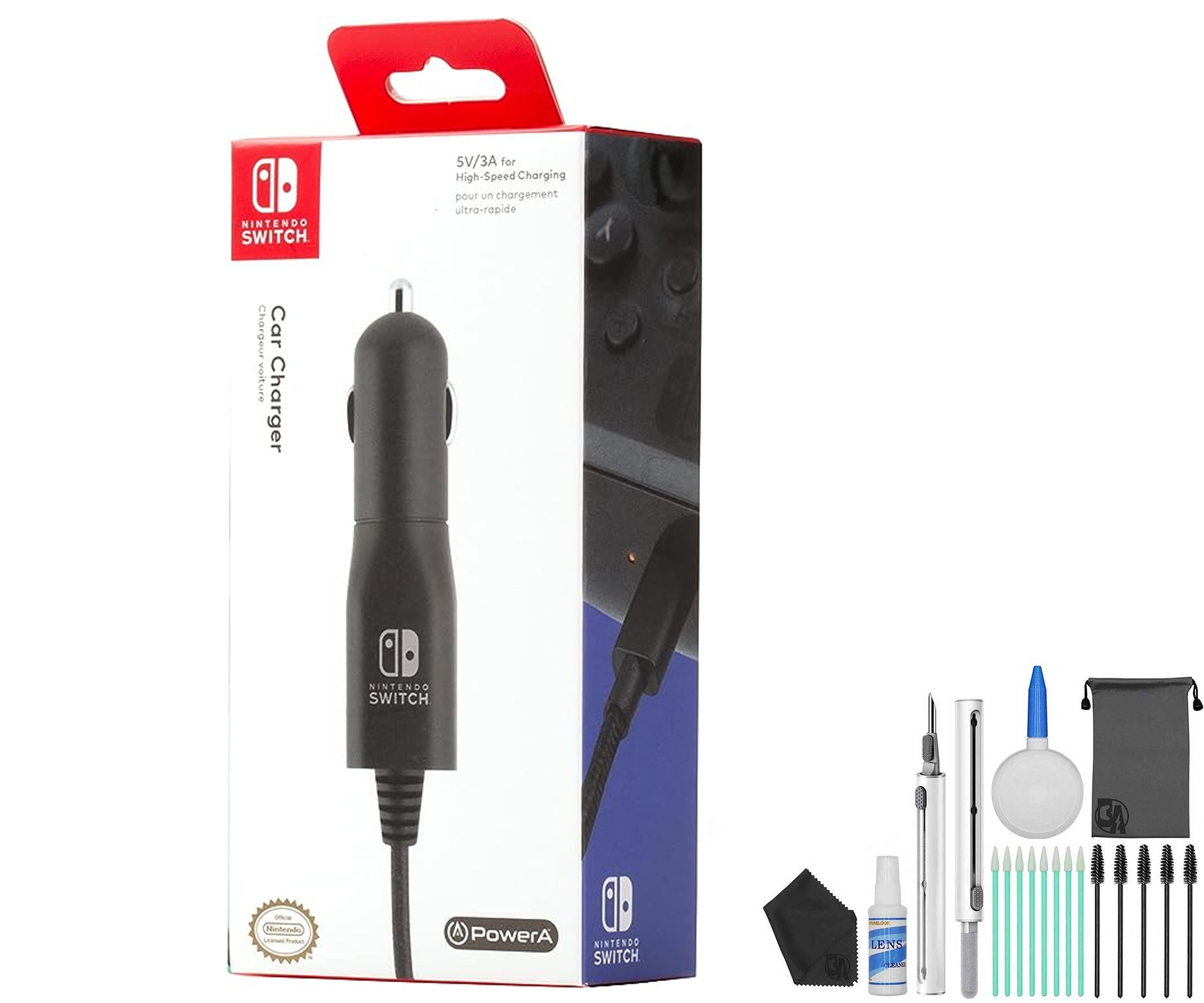 Nintendo Switch Car Charger, USB Nintendo Switch with BOLT AXTION