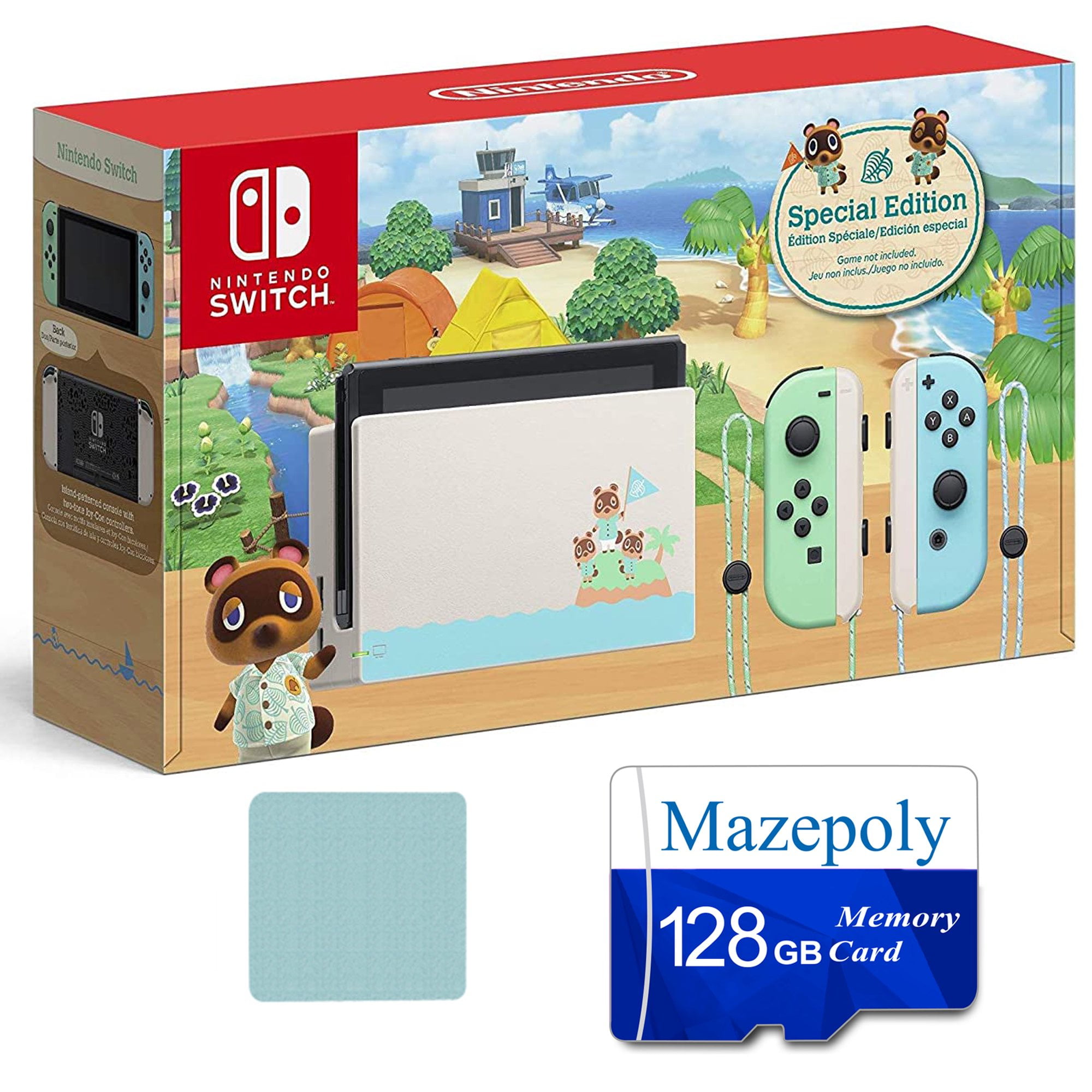 Nintendo Switch Console, Animal Crossing: New Horizons Edition with  Mazepoly Accessories(Not Including ANIMAL CROSSING Game)