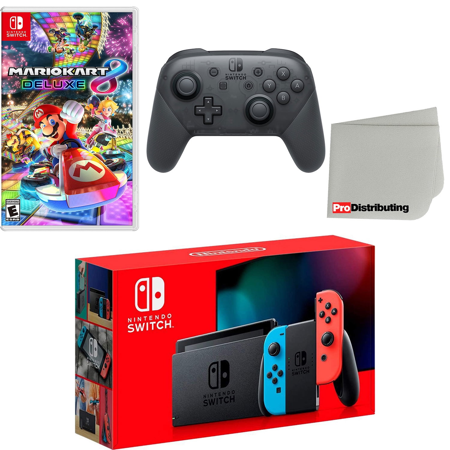 Nintendo Switch 64GB OLED Model Bundle, Nintendo Switch Console with White  Joy-Con Controllers & Dock, Vibrant 7-inch OLED Screen, 64GB Storage, Game  Mario Kart 8 Deluxe with Mazepoly Accessories 