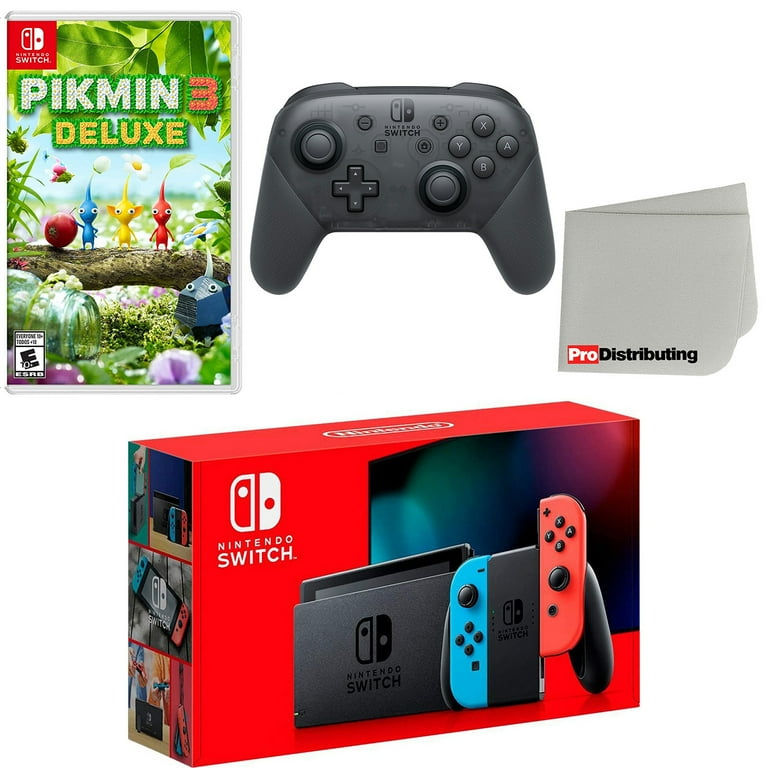 Nintendo Switch Console Neon Red Blue with Extra Wireless