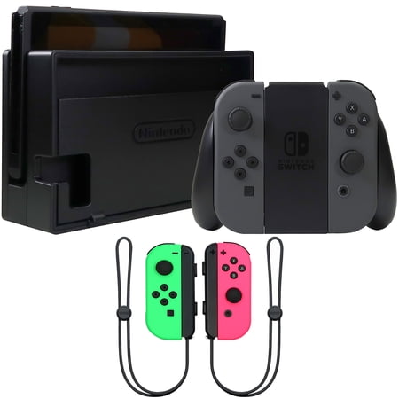Nintendo Switch Console Version 2 with Nintendo Switch Joy-Con Controllers (Neon Pink / Neon Green)