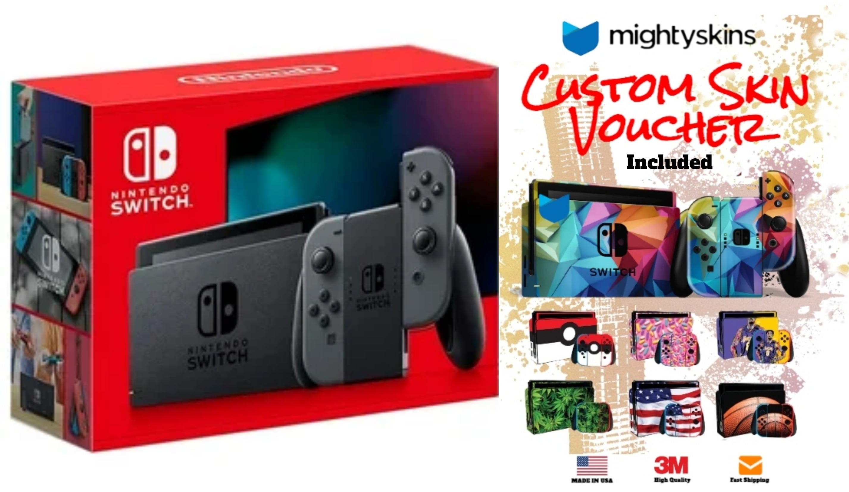 Nintendo Switch Game Console with Neon Blue & Red Joy-Con Nintendo Switch Game Console with Neon Blue & Red Joy-Con