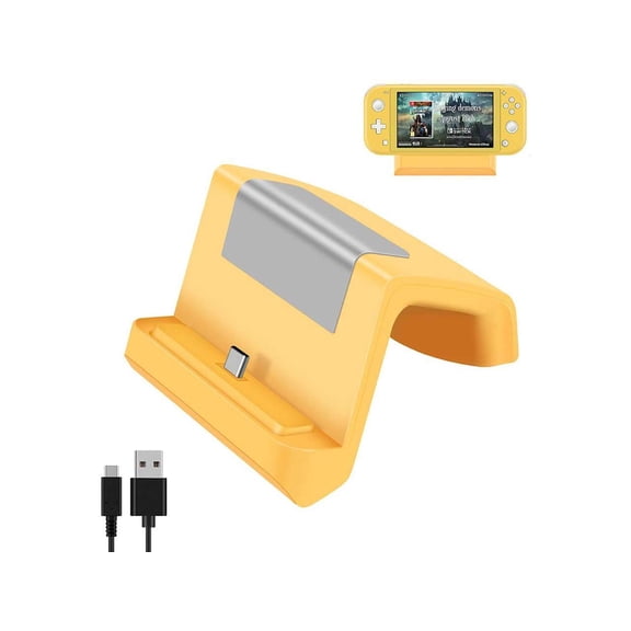 Nintendo Switch Dock Mini Portable Charging Stand with USB Type C Port Replacement Charging Dock Station for Nintendo Switch and Switch Lite
