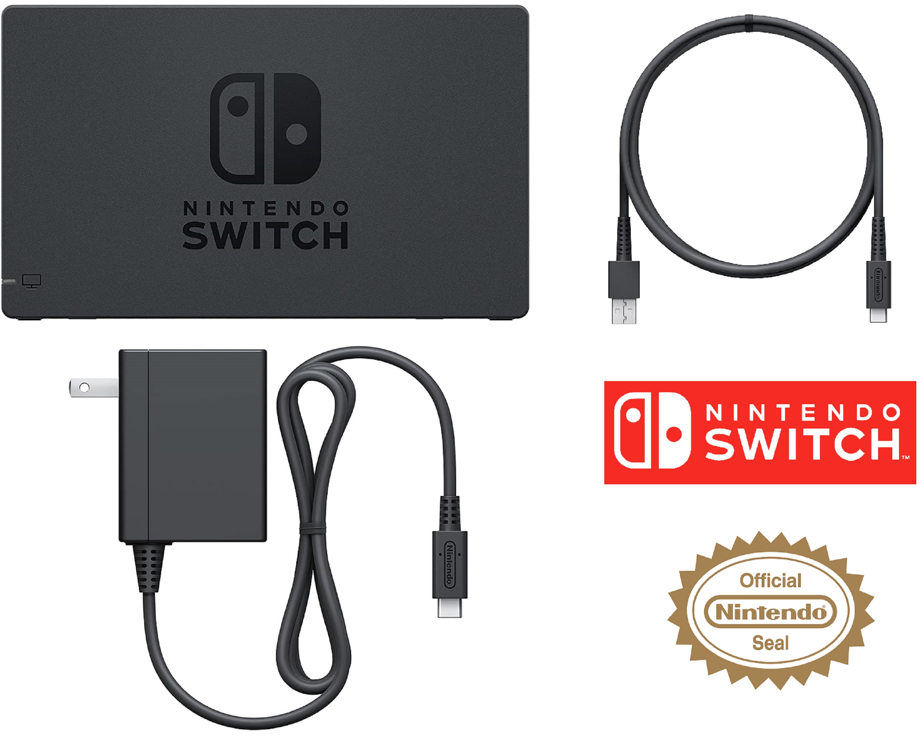 Genuine Nintendo Switch Dock, HDMI Cable and AC Adapter Power Cord NEW Set