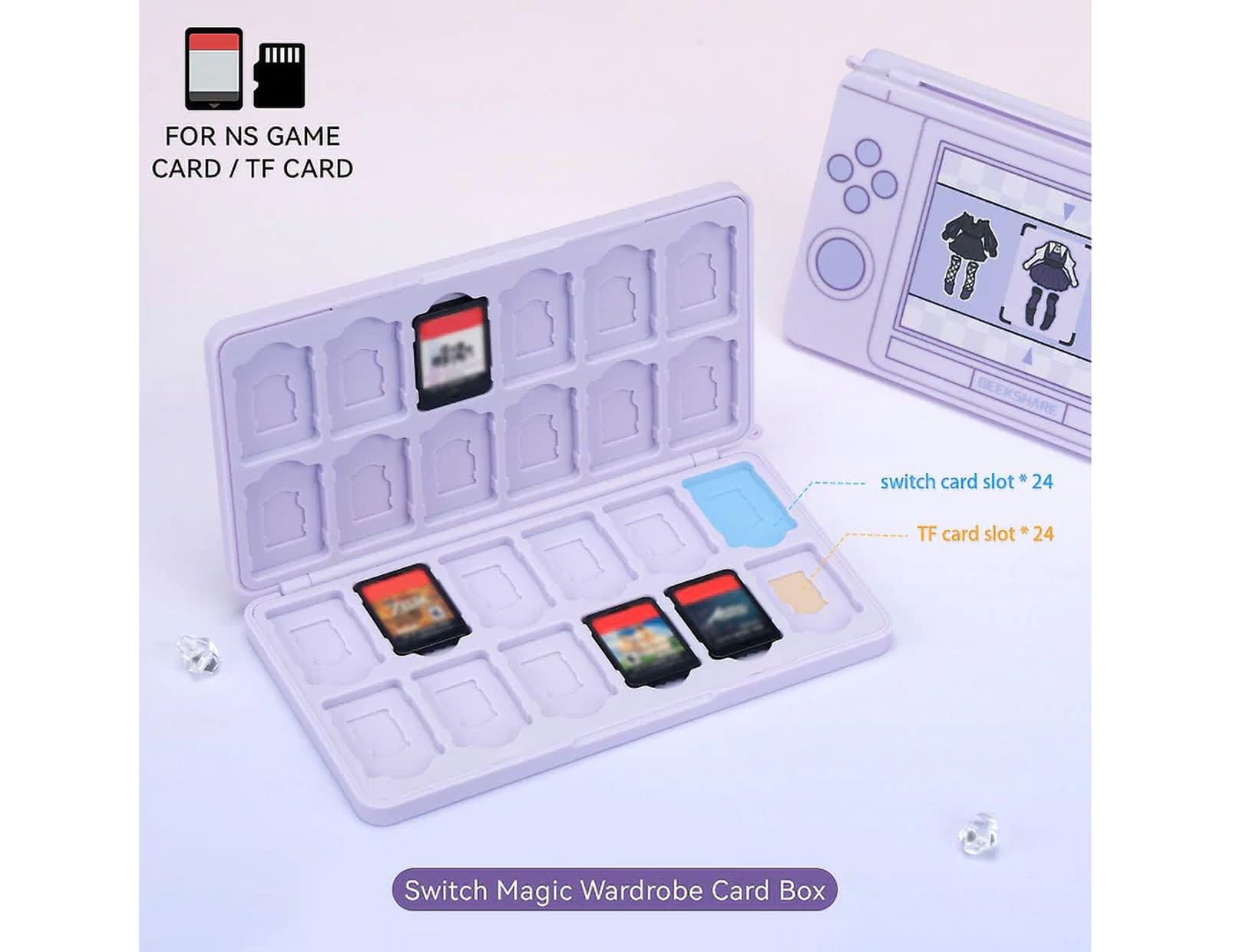 Nintendo Switch Game Card Box Magic Wardrobe Large Capacity 24 Card ...