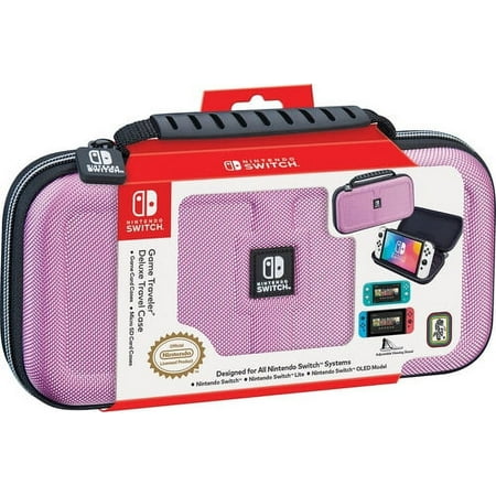 RDS Industries - Game Traveler Deluxe Travel Case for Nintendo Switch - Pink
