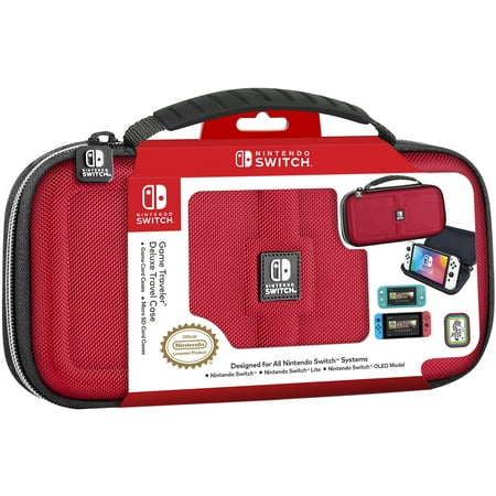 RDS Industries - Game Traveler Deluxe Travel Case for Nintendo Switch - Red