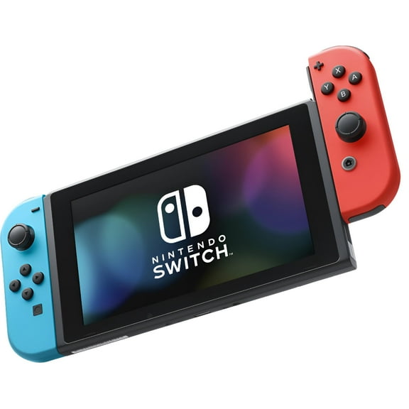 Nintendo Switch Gaming Console with Neon Blue and Neon Red Joy-Con