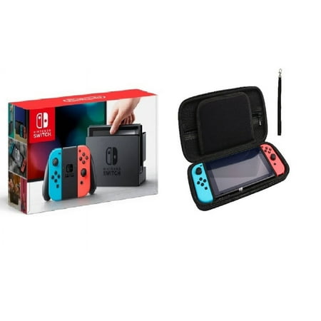 Nintendo Switch Gaming Console with Neon Blue and Neon Red Joy-Con