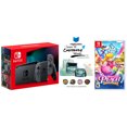 thumbnail image 1 of Nintendo Switch Gray Console with Princess Peach: Showtime! Game and MightySkins Custom Code Bundle - Japan Import with US Plug, 1 of 5