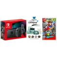 thumbnail image 1 of Nintendo Switch Gray Console with Super Mario Odyssey Game and MightySkins Custom Code Bundle - Japan Import with US Plug, 1 of 5