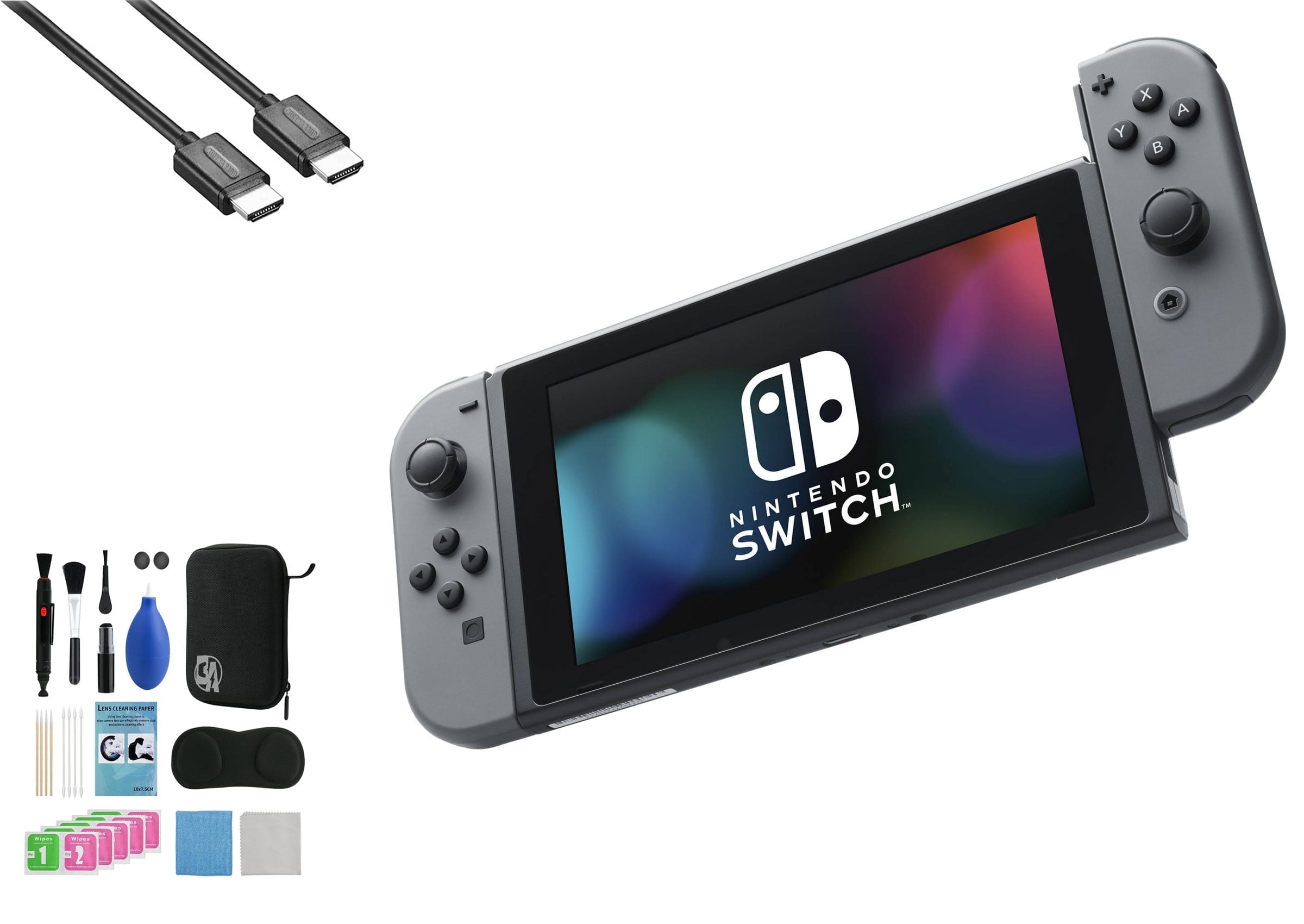 Nintendo Switch Lite Gray Console Bundle with Mario Kart 8