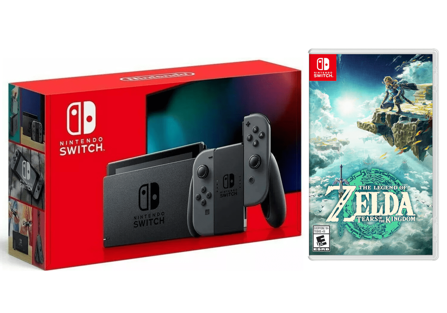 Nintendo Switch Gray with Zelda Tears of The Kingdom Bundle (JP