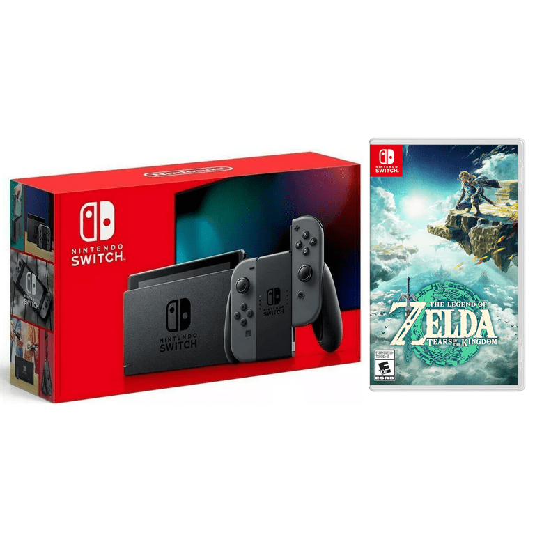 Nintendo Switch Gray with Zelda Tears of The Kingdom Bundle (JP
