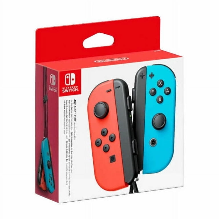 Nintendo Switch Joy-Con Controller - Neon Red/Neon Blue - Walmart.com