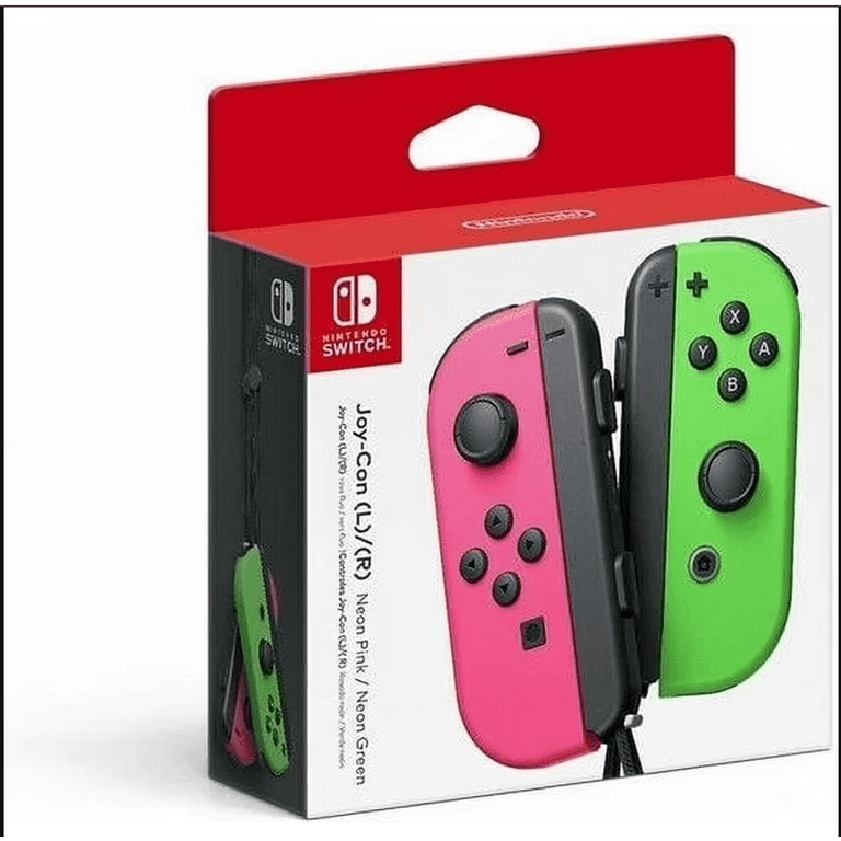 Nintendo Switch - Joy-Con (L/R)-Neon Green/Neon Pink Splatoon 2