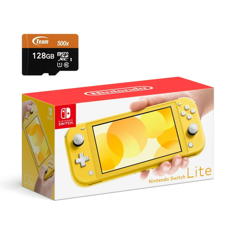Nintendo Switch Lite Handheld Game System - Yellow with 128GB