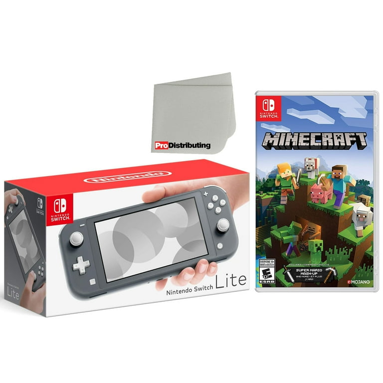 Nintendo Switch Lite 32GB Console Gray Bundle with Minecraft and  