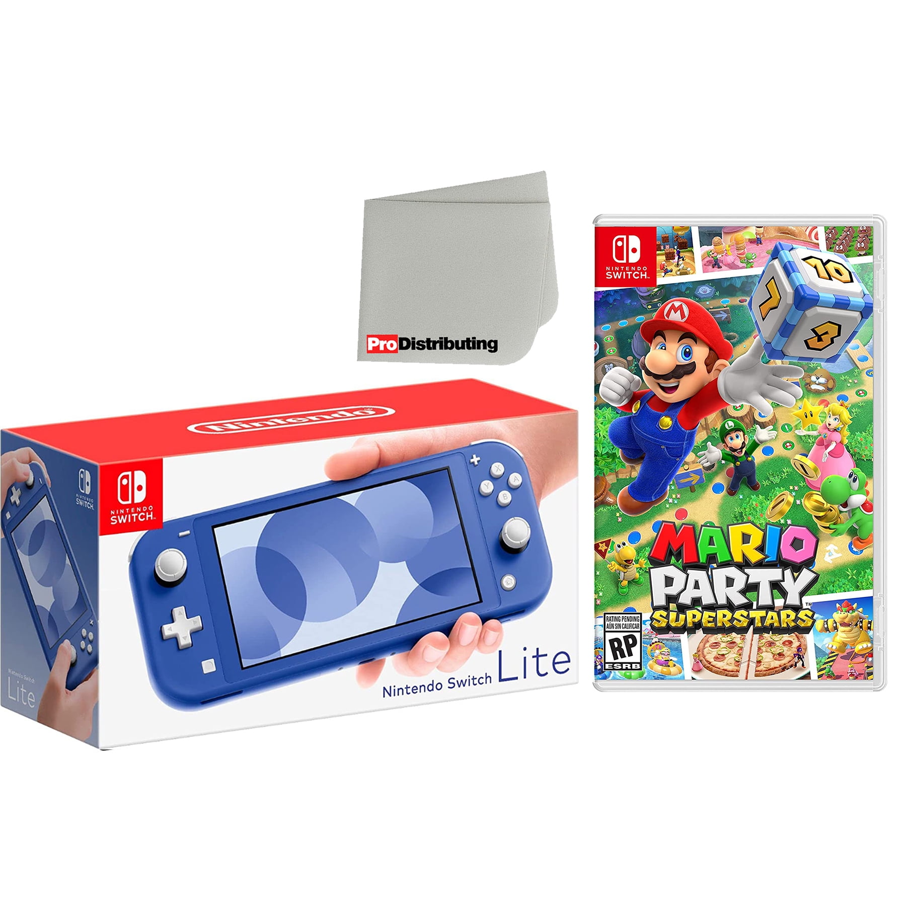 Nintendo Switch Lite 32GB Handheld Video Game Console in Blue with Mario  Party Superstars Game Bundle