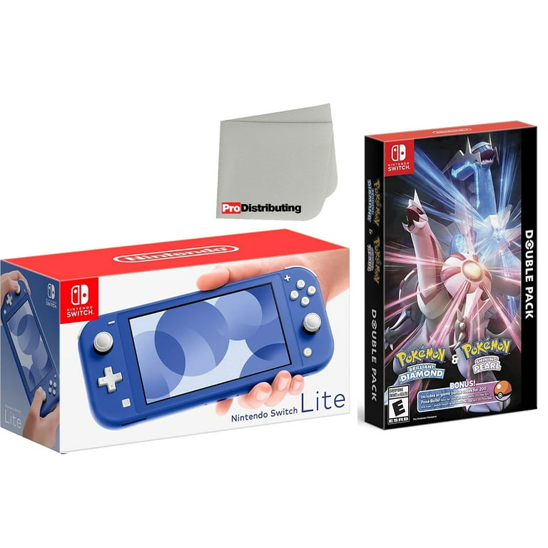 Nintendo Switch Lite 32GB Handheld Video Game Console in Blue with Pokemon  Brilliant Diamond & Pokemon Shining Pearl Double Pack Game Bundle