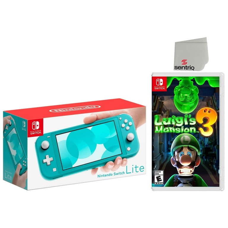 Nintendo Switch Lite 32GB Turquoise Edition and Luigi's Mansion