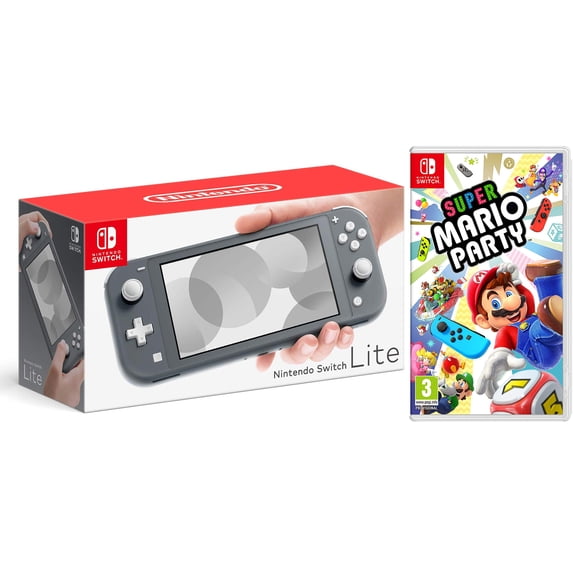 Nintendo Switch Lite 32GB with Super Mario Party Bundle, Gray