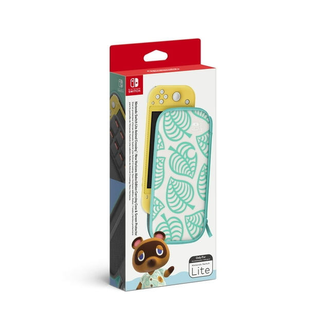 Nintendo Switch Lite Animal Crossing: New Horizons Aloha Edition Carrying Case & Screen Protector