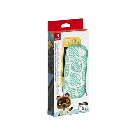 Animal Crossing: New Horizons Aloha Edition Carrying Case and Screen Protector for Nintendo Switch Lite