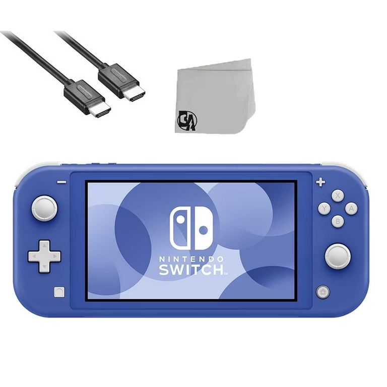 Nintendo Switch Lite Blue Bolt Axtion Bundle Used Walmart