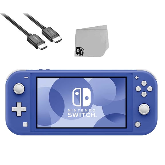 Nintendo Switch Lite - Blue Bolt Axtion Bundle Used