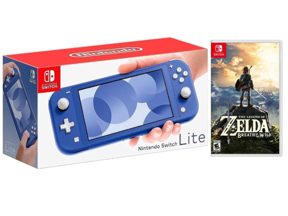 Nintendo Switch Lite Blue (International Edition) Bundle with The Legend of Zelda: Breath of the Wild
