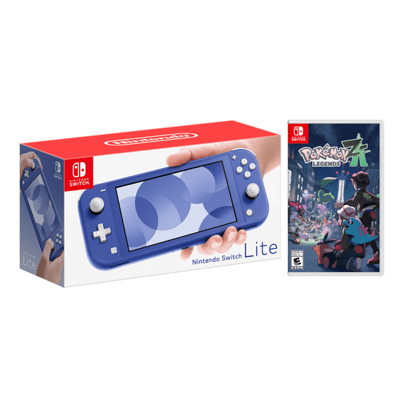 Nintendo Switch Lite Blue with Pokemon Legends: Z-A Bundle (Region Free)