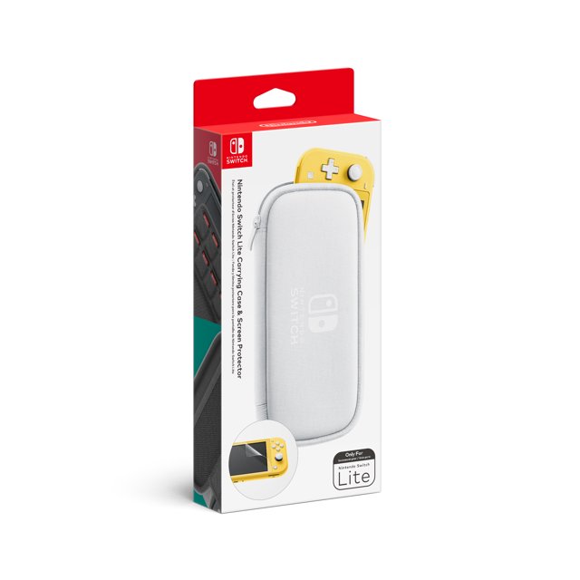 Nintendo Switch Lite, Carry Case & Screen Protector, Gray