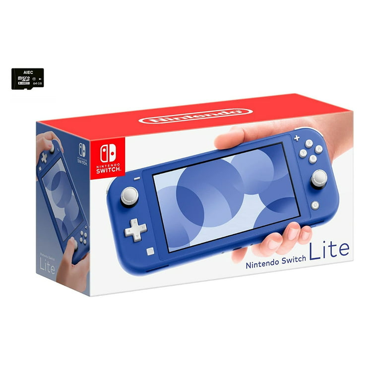 Nintendo Switch Lite Console, Blue, w/ AIEC Accessory Bundle