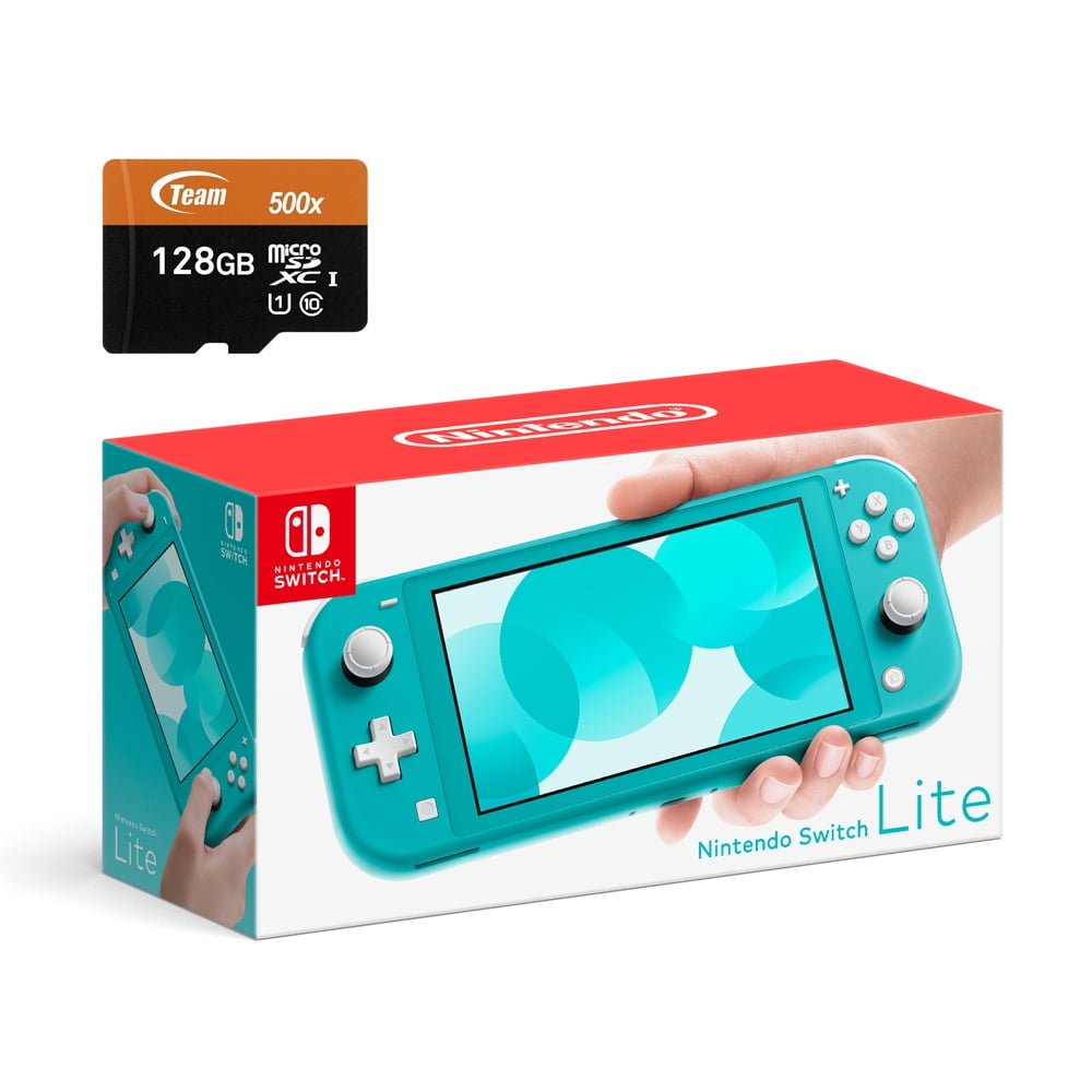 Nintendo Switch Lite Turquoise Bundle with 128GB Micro SD Nintendo Switch Lite Turquoise Bundle with 128GB Micro SD
