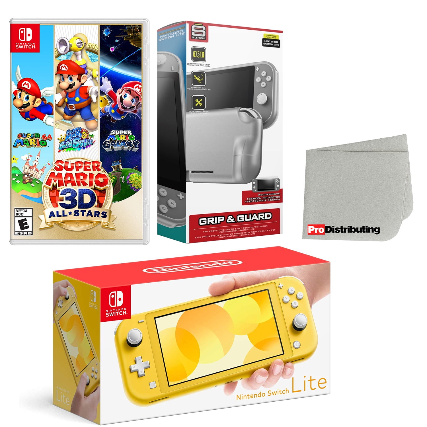 Nintendo Switch Lite イエロー カセット3本付き Nintendo Switch Lite, Yellow, Japanese Version, Handheld Gaming