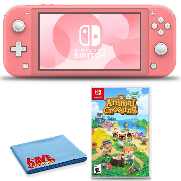 Nintendo Switch Lite (Coral) Bundle Includes Animal Crossing: New Horizons  