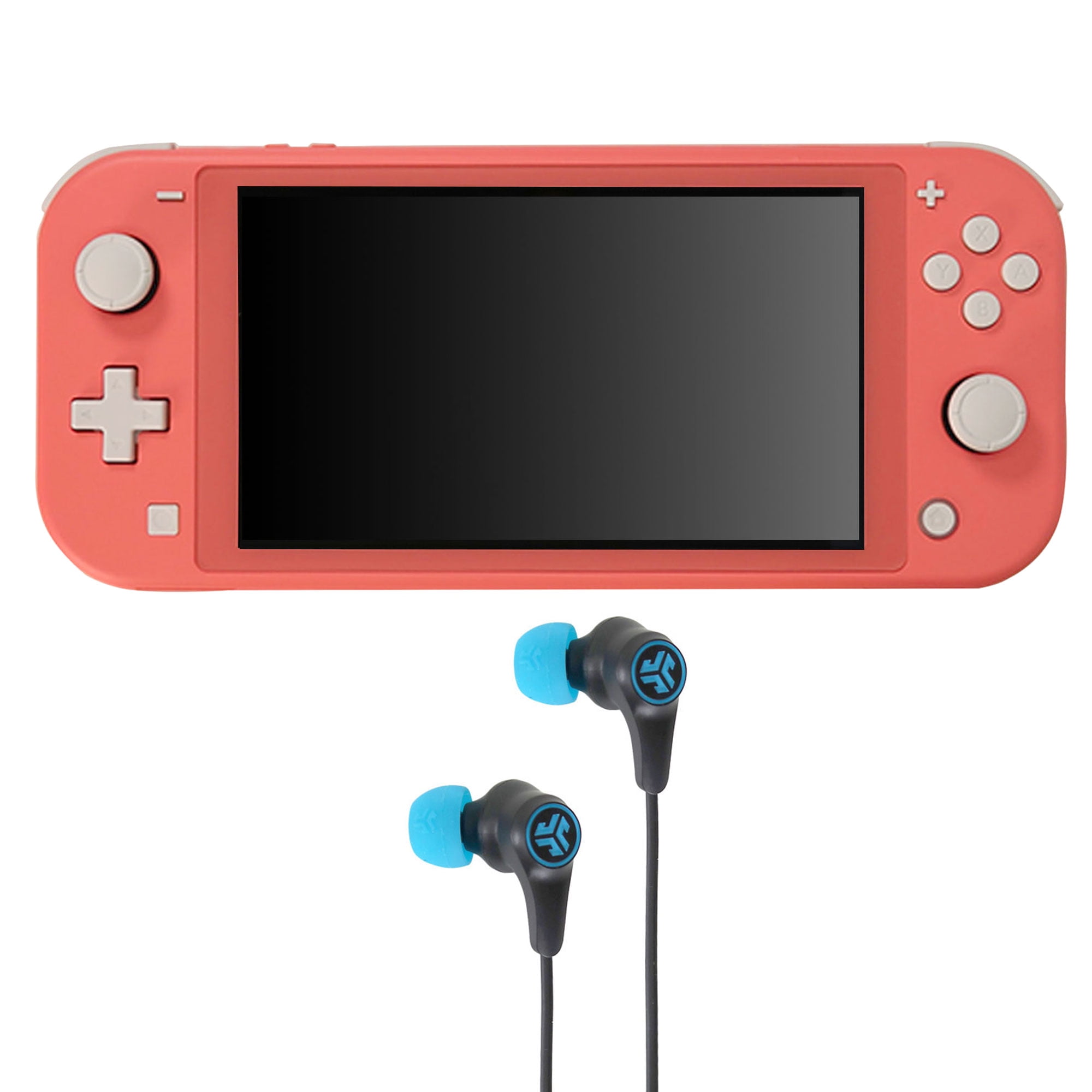 Nintendo Switch Lite Turqoise with JLab Play Gaming Wireless Bluetooth Earbuds Black Blue Walmart Business Supplies