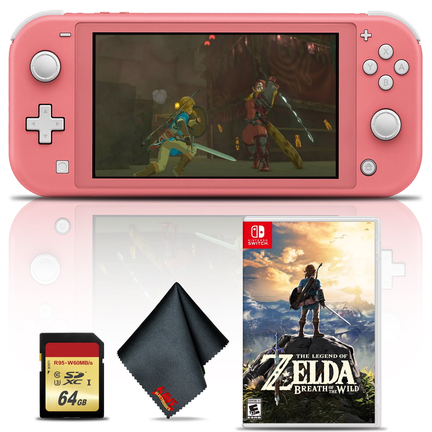 Nintendo Switch Lite (Coral) with Zelda: of the Wild and 64GB - Walmart.com