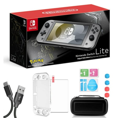 Nintendo Switch Lite Dialga & Palkia Edition, 802.11ac, WiFi, Bluetooth, Bundle with 9-in-1 Carrying Case