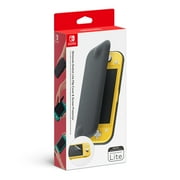 Nintendo Switch Lite, Flip Cover & Screen Protector, Black