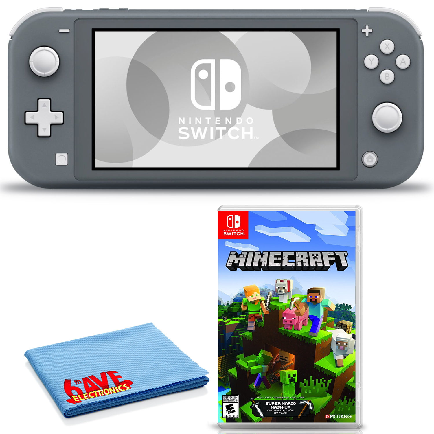 For det andet deadline klart Nintendo Switch Lite (Coral) Bundle Includes Minecraft + 6Ave Cleaning  Cloth - Walmart.com