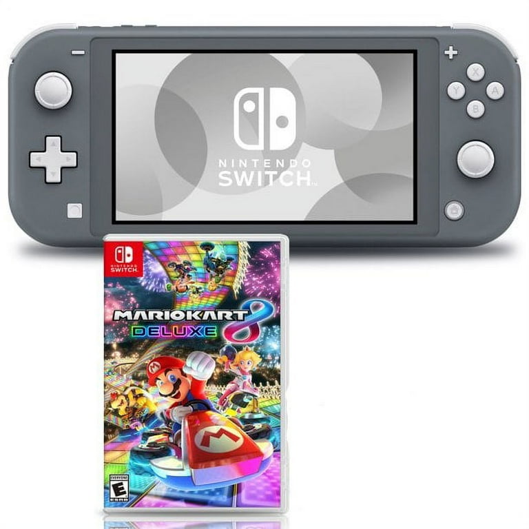 Nintendo Swith Lite グレー マリオカート8DX カバー付き Nintendo Switch Lite Gray Console Bundle with Mario Kart 8